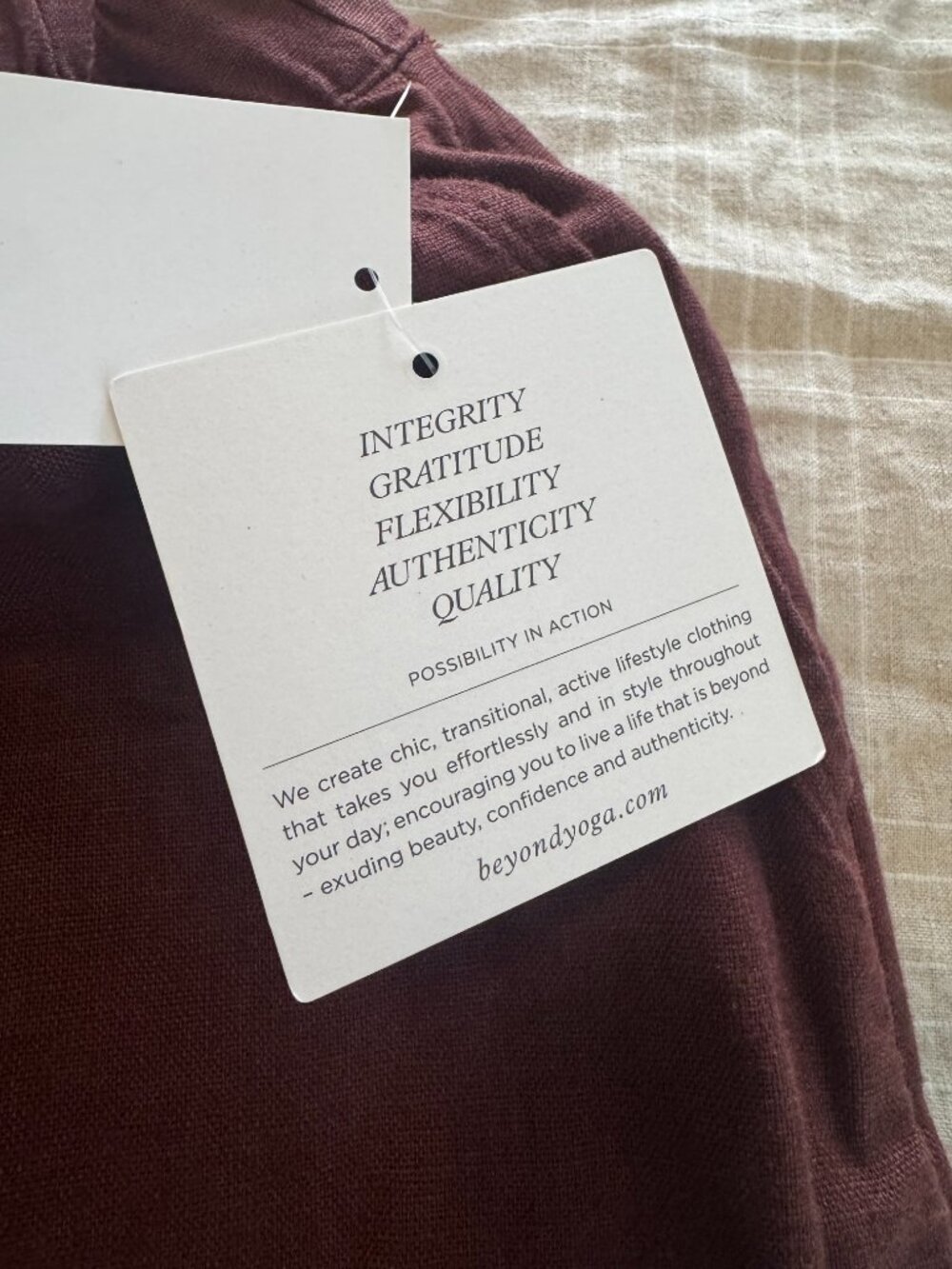 Beyond Yoga Linen Pants in Iced Mocha - Picture 7 of 15